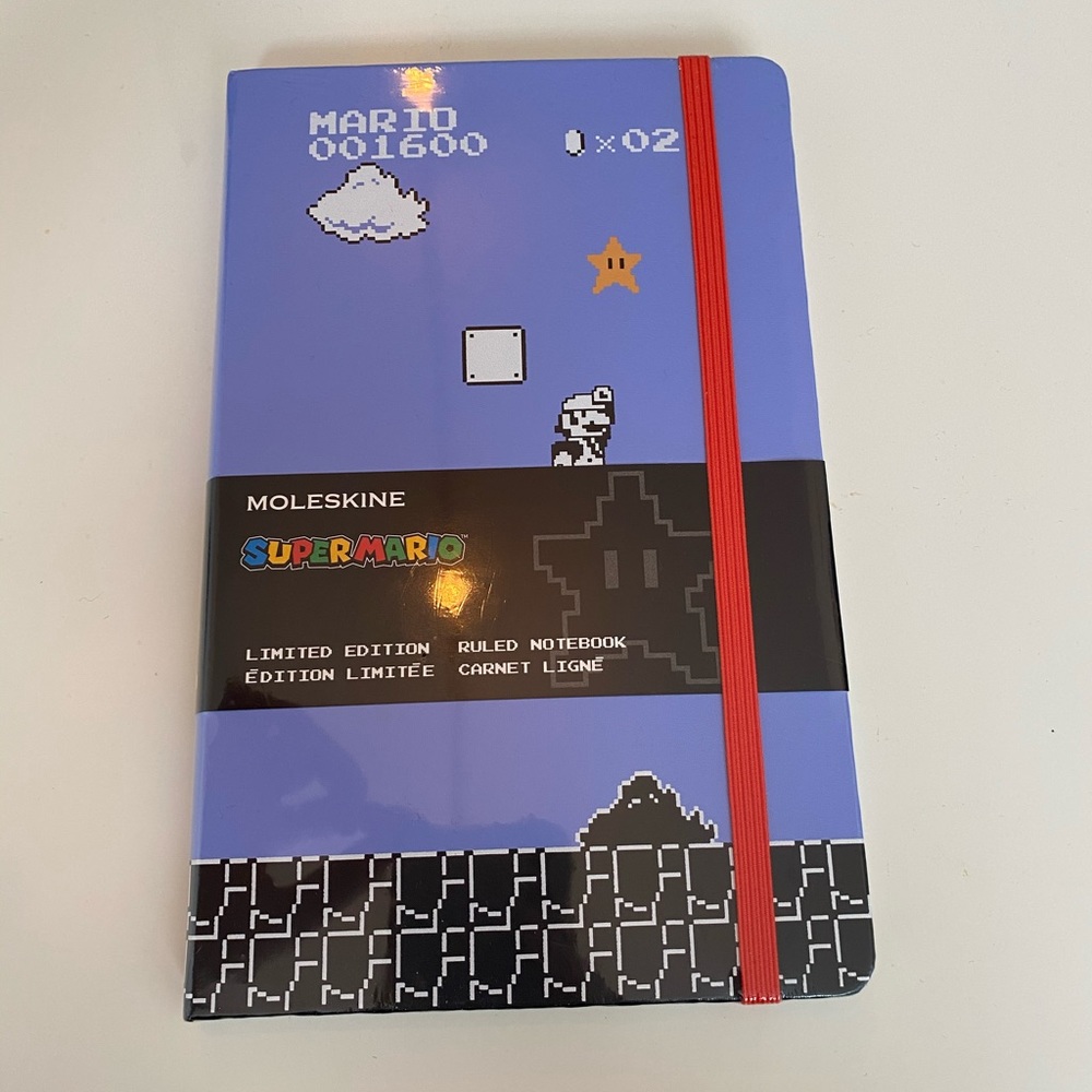 Moleskine Super Mario Ruled Notebook NWT